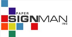 Paper Sign Man The