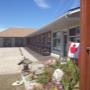 Inviting front of motel. Inviting front of motel.