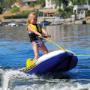EZ Ski is a revolutionary inflatable water ski hybrid with integrated wooden water ski trainers and ski bindings. EZ SKI is engineered for stability while towing (10 mph maximum), so your child will feel very secure. Ultimate confidence builder. EZ Ski is a revolutionary inflatable water ski hybrid with integrated wooden water ski trainers and ski bindings. EZ SKI is engineered for stability while towing (10 mph maximum), so your child will feel very secure. Ultimate confidence builder.