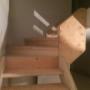 Open rise custom stair with winder Open rise custom stair with winder