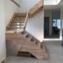 Open rise stair with integral landings Open rise stair with integral landings