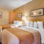 Guest room with double beds Guest room with double beds