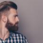 Hairstyle for modern man and beard trend. Hairstyle for modern man and beard trend.