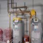 Completed install of the domestic hot water heaters at the Irving Oil Field House. Completed install of the domestic hot water heaters at the Irving Oil Field House.