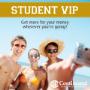 With Continental's Student VIP Card will you will receive discounted exchange rates, with no fees on all cash transactions. Plus we will waive all fees on tuition sent around the world. Available to students of all ages. With Continental's Student VIP Card will you will receive discounted exchange rates, with no fees on all cash transactions. Plus we will waive all fees on tuition sent around the world. Available to students of all ages.