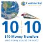 $10 Money Transfers on the 10th of each month at Continental Currency Exchange. $10 Money Transfers on the 10th of each month at Continental Currency Exchange.