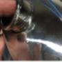 Uploaded by visitor on 3/9/2017 - Chrome bubbling off of the tank, scratches coming through from the prep work, lint and dust in the clear coat, orange peel Uploaded by visitor on 3/9/2017 - Chrome bubbling off of the tank, scratches coming through from the prep work, lint and dust in the clear coat, orange peel