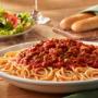 Spaghetti: Topped with your choice of homemade marinara or meat sauce prepared fresh daily. Spaghetti: Topped with your choice of homemade marinara or meat sauce prepared fresh daily.
