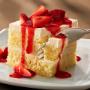 Strawberry Cream Cake: Vanilla sponge cake layered with sweet vanilla cream and topped with fresh strawberries. Strawberry Cream Cake: Vanilla sponge cake layered with sweet vanilla cream and topped with fresh strawberries.