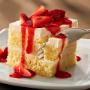 Strawberry Cream Cake: Vanilla sponge cake layered with sweet vanilla cream and topped with fresh strawberries. Strawberry Cream Cake: Vanilla sponge cake layered with sweet vanilla cream and topped with fresh strawberries.