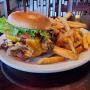 Roast Beef & Cheddar on a Brioche bun with our home cut fries. Roast Beef & Cheddar on a Brioche bun with our home cut fries.