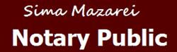 Sima Mazarei- Notary Public