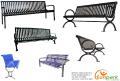 Metal Park Benches
