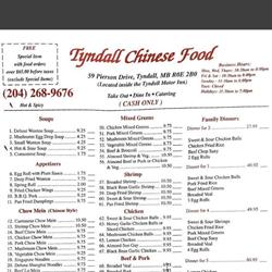 Tyndall Chinese Food in Tyndall