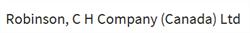 Robinson, C.H. Company (Canada) Ltd