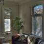 Maxxmar Cashmere Real Wood Shutters with 2.5" Louvers and Front Hinge-Side Tilt-Bar on Living Room Windows in a Richmond Hill Century Home Maxxmar Cashmere Real Wood Shutters with 2.5" Louvers and Front Hinge-Side Tilt-Bar on Living Room Windows in a Richmond Hill Century Home