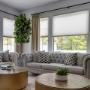 Cellular shades and Drapes- a winning combination Cellular shades and Drapes- a winning combination