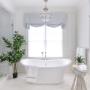 Chic, clean vibes with the minimalist white roller shade Chic, clean vibes with the minimalist white roller shade