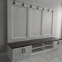 Customize your mudroom or entry way with a bench and hooks! Customize your mudroom or entry way with a bench and hooks!