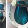 KAï Vase in aqua color by Amel Chamandy® Designs KAï Vase in aqua color by Amel Chamandy® Designs