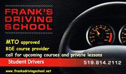 Frank's Driving School