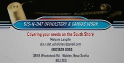 Dis-N-Dat Upholstery & Canvas