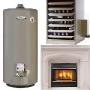 water heater, unit heater, fireplace water heater, unit heater, fireplace