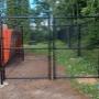 Custom powder coated dumspter enclosure Custom powder coated dumspter enclosure