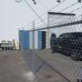 Chain link with barbed wire Chain link with barbed wire