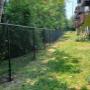Powder coated chain link backyard for apartment complex Powder coated chain link backyard for apartment complex