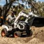 A Bobcat CT1025 sub-compact tractor with front-end loader A Bobcat CT1025 sub-compact tractor with front-end loader