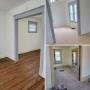 Sanded, stained a provincial colour and 2 coats of polyurethane to completely transform this 1960s home. Sanded, stained a provincial colour and 2 coats of polyurethane to completely transform this 1960s home.