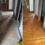 Before and After - 150 year old Douglas Fir Hallway
Sanded, and 2 coats of water-oil modified polyurethane. Before and After - 150 year old Douglas Fir Hallway
Sanded, and 2 coats of water-oil modified polyurethane.