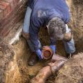 Damage sewer lines