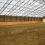 Rising Structures was contracted to build a 100? x 184? riding arena on Townshipline Road in Abbotsford, BC. This is a fully covered arena with a We-Cover truss system and fabric roof. The arena also features a viewing area. Rising Structures was contracted to build a 100? x 184? riding arena on Townshipline Road in Abbotsford, BC. This is a fully covered arena with a We-Cover truss system and fabric roof. The arena also features a viewing area.