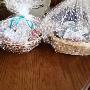 Gift baskets starting at $45 . Custom made with your color choice . Each will contain 2 dish cloths , 2 bowl cozies , 1 jar opener , 2 kitchen scrubies . Can add place mats for additional cost. Gift baskets starting at $45 . Custom made with your color choice . Each will contain 2 dish cloths , 2 bowl cozies , 1 jar opener , 2 kitchen scrubies . Can add place mats for additional cost.