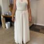 After Alterations - Wedding Dress
Shorten lining and chiffon hems to floor length
Add crochet loops for beaded belt After Alterations - Wedding Dress
Shorten lining and chiffon hems to floor length
Add crochet loops for beaded belt