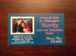 Centre de Soins et d'Education/Care and Education Center Marika Inc.