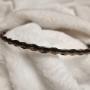 Hand-crafted black and white braided horse hair. Hand-crafted black and white braided horse hair.