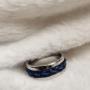 Hand-crafted braided horse hair with ribbon. 8mm with 4mm inlay. choice of ribbon and material for ring Hand-crafted braided horse hair with ribbon. 8mm with 4mm inlay. choice of ribbon and material for ring