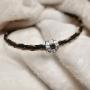 Hand crafted braided horse hair with horse shoe accent. Hand crafted braided horse hair with horse shoe accent.