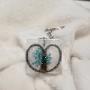 hand-crafted twisted hair in heart setting hand-crafted twisted hair in heart setting