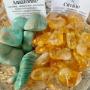 Tumbled stones, Amazonite and Citrine Tumbled stones, Amazonite and Citrine