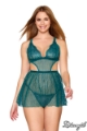 Lingerie, Babydoll-Chemise, Eyelash Lace Lurex Babydoll