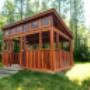 Gazebo Québec - Le Summit - 12x16 - Abris extérieur fabriqué en cèdre rouge canadien, Abris une pente Gazebo Québec - Le Summit - 12x16 - Abris extérieur fabriqué en cèdre rouge canadien, Abris une pente