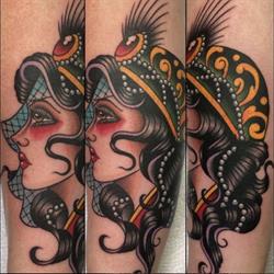 The Torch & Tiger Tattoo