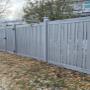 Coastal Cedar semi private vinyl fence Coastal Cedar semi private vinyl fence
