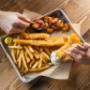 JOEY'S FAMOUS FISH & SHRIMP COMBO - Two pieces of Joey's Famous Fish, and shrimp cooked your way, served with two sides. JOEY'S FAMOUS FISH & SHRIMP COMBO - Two pieces of Joey's Famous Fish, and shrimp cooked your way, served with two sides.