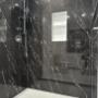 Black marble shower/bathroom renovation in the Oakville, Burlington, Ancaster, Etobicoke, Mississauga, Stoney Creek, and Hamilton area. Black marble shower/bathroom renovation in the Oakville, Burlington, Ancaster, Etobicoke, Mississauga, Stoney Creek, and Hamilton area.